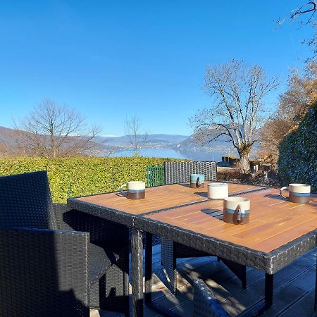 Entre Lac Et Montagne, Chaleureuse Maison 3 Pieces Avec Tres Belle Vue Lac D'Annecy. Terrasse, Jardin, Parking, Cheminee, Barbecue …. Saint-Jorioz Eksteriør bilde
